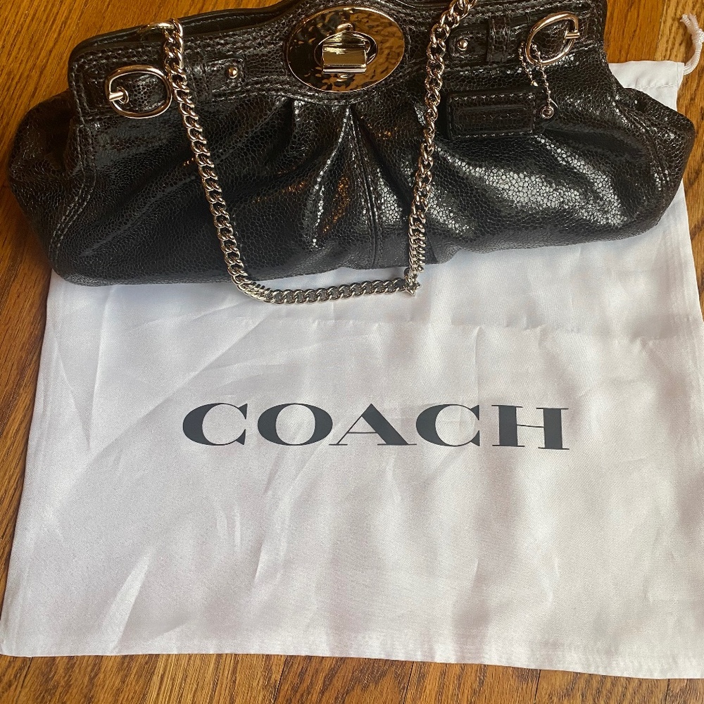 Coach Black Leather Bag